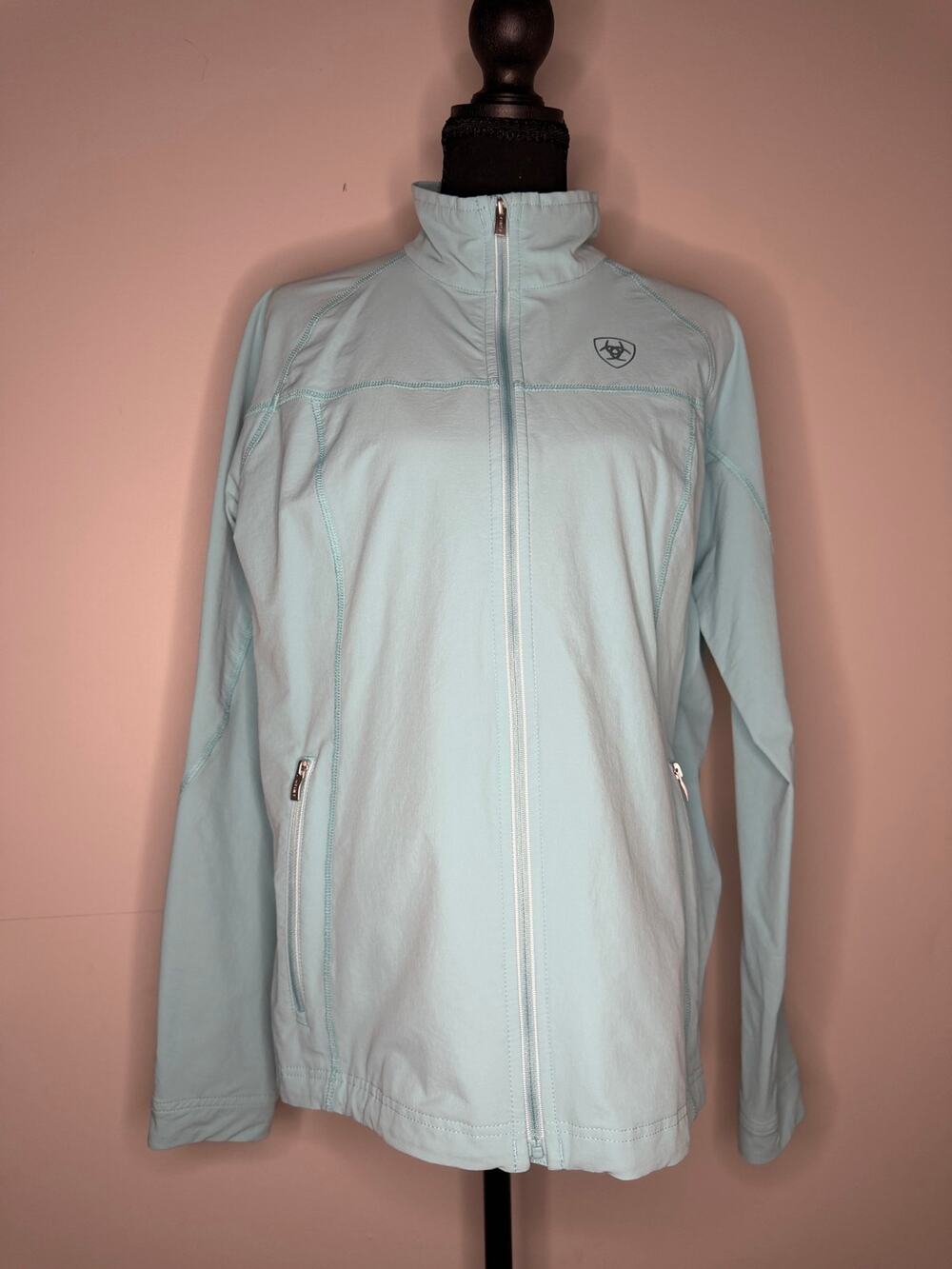 Ariat AriatTEK Women’s Full Zip Performance Jacket Light Blue Size L